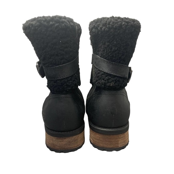UGG Women Blayre II Shearling Genuine Cuff Suede Boots 1008220 - Black sz. 9.5 - Picture 5 of 14